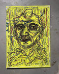 Urolig ro (50x70 cm), pastelkridt på papir