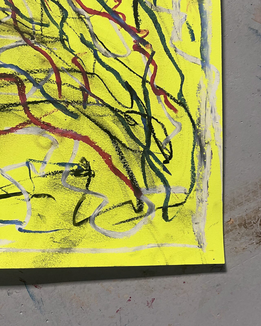 Urolig ro (50x70 cm), nærbillede