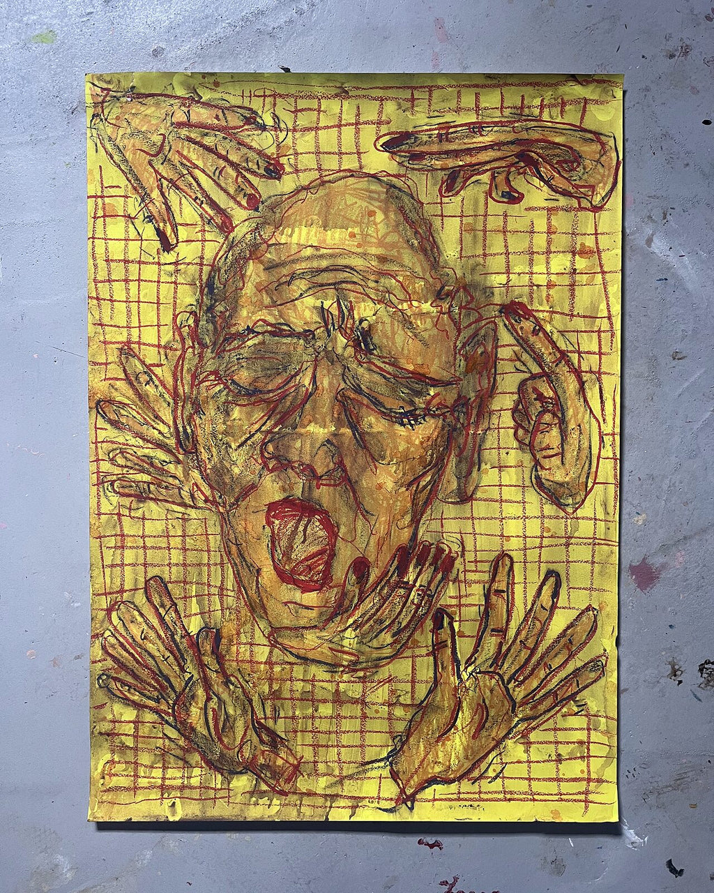 Tankemylder (50x70), pastelkridt på papir