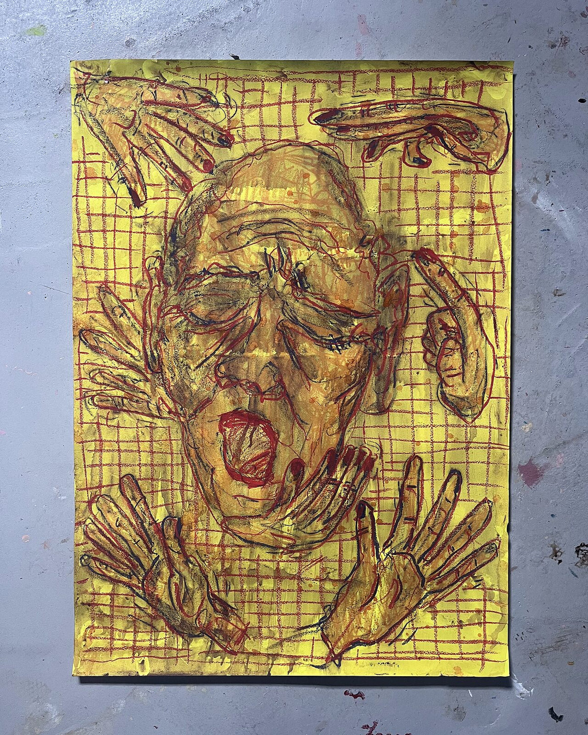 Tankemylder (50x70), pastelkridt på papir