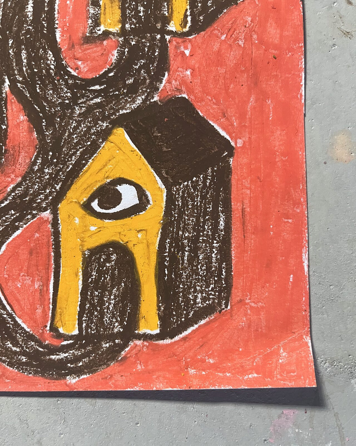 Naboerne kigger (A4), nærbillede