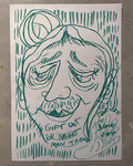Gift (A3), pastelkridt på papir