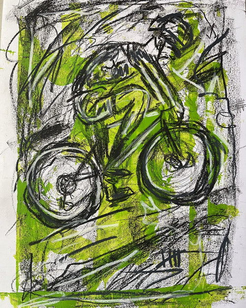 Cyklist 1 (A4), nærbillede