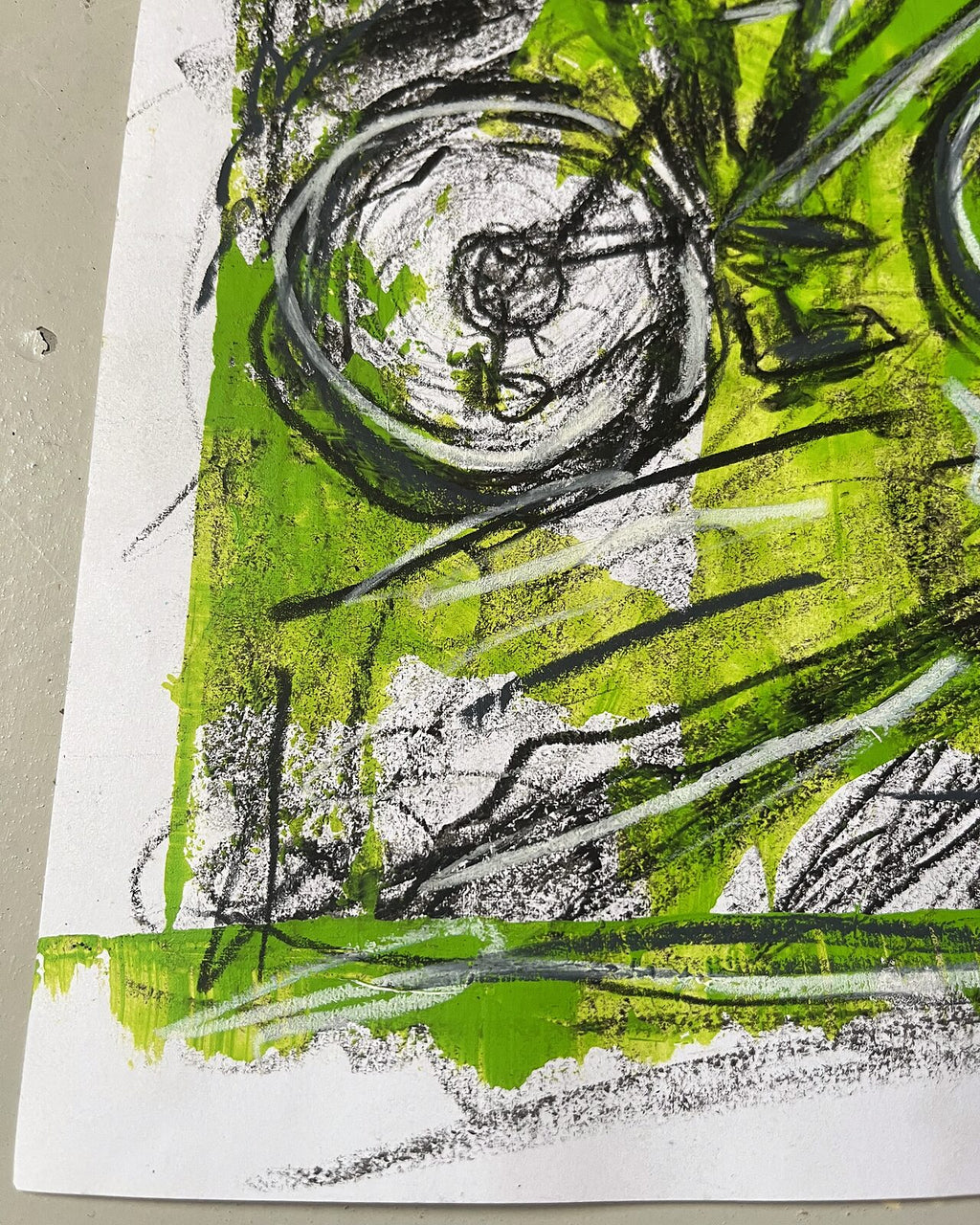 Cyklist 1 (A4), nærbillede