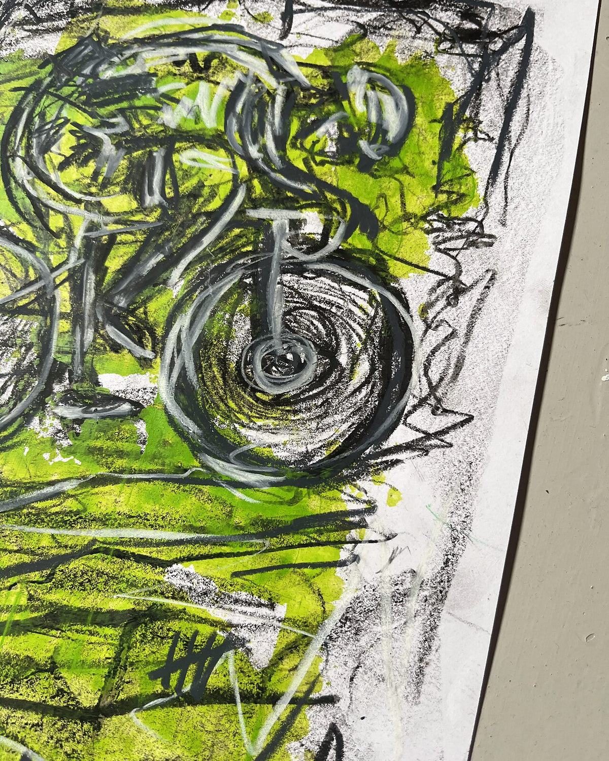 Cyklist 2 (A4), nærbillede