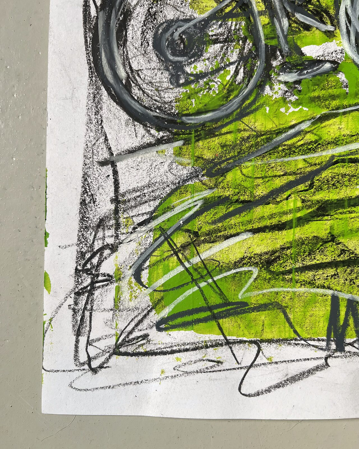 Cyklist 2 (A4), nærbillede