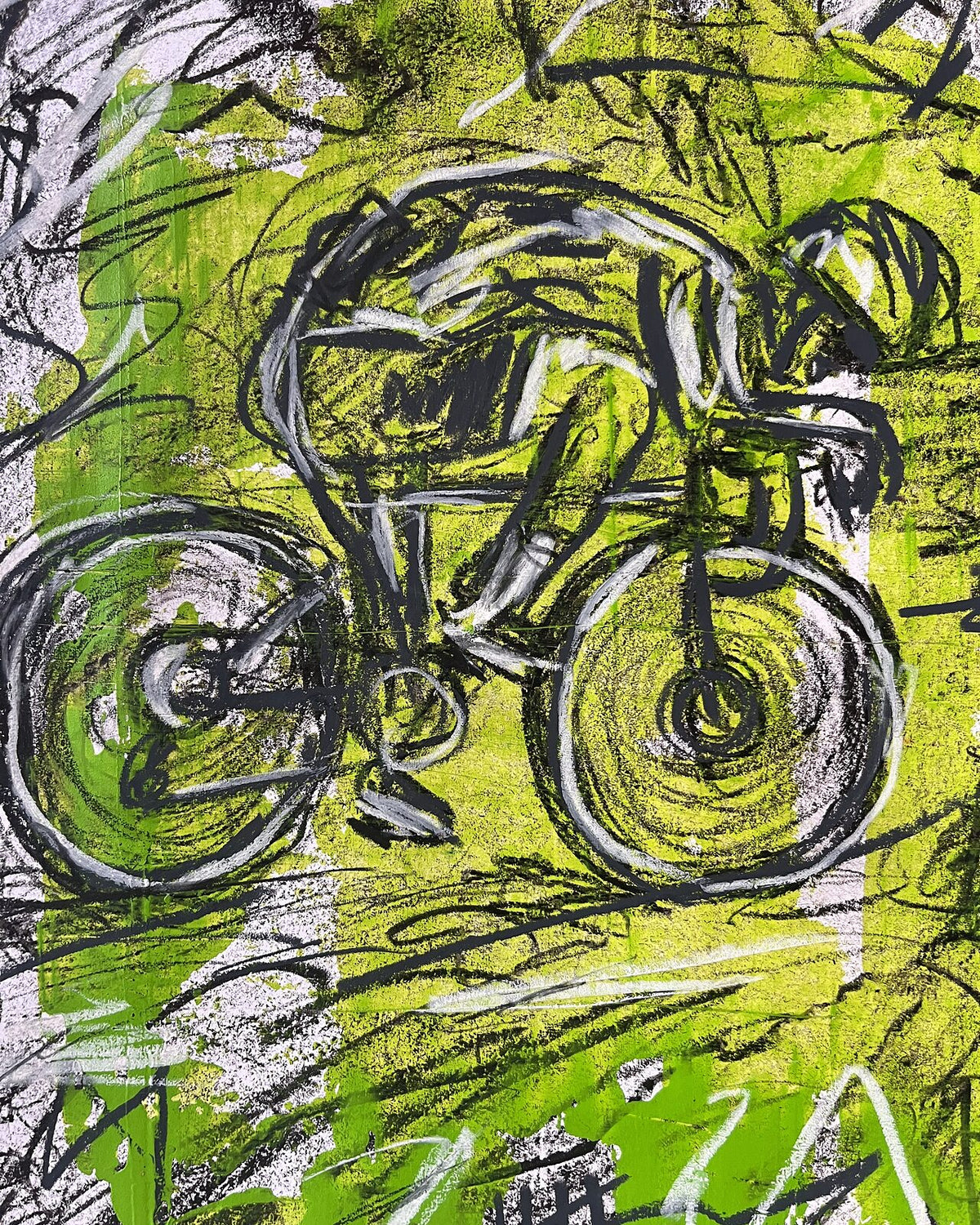 Cyklist 3 (A4), nærbillede
