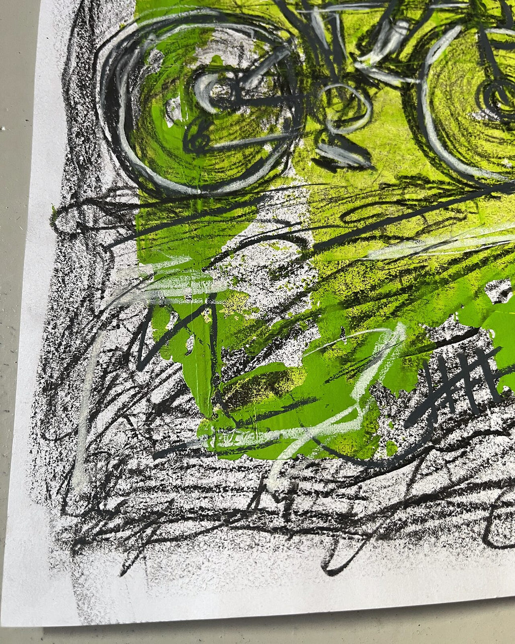 Cyklist 3 (A4), nærbillede