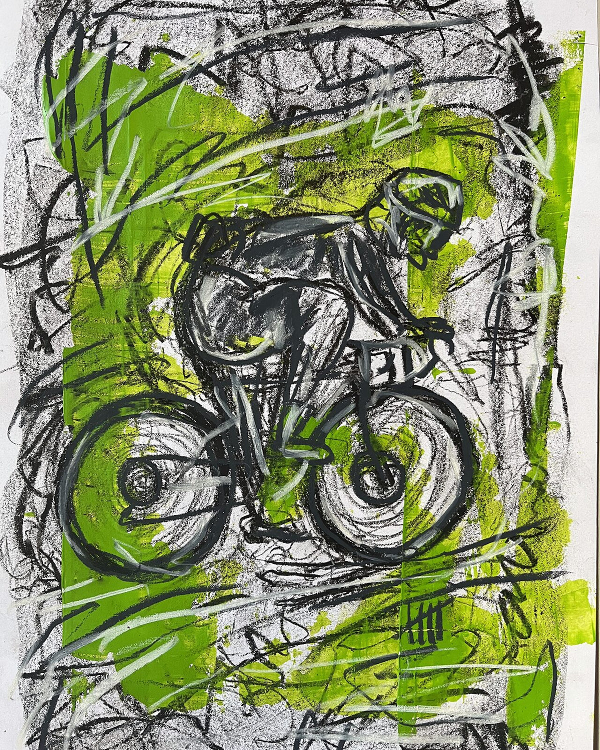 Cyklist 4 (A4), nærbillede